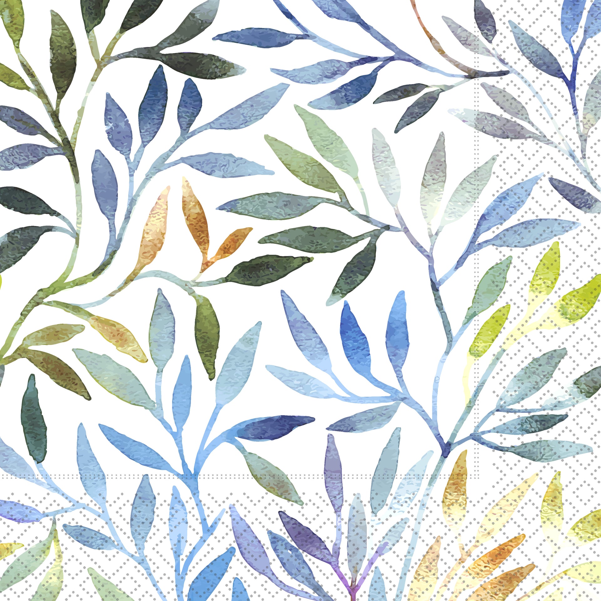 Multicolor Leaves Lunch Napkin