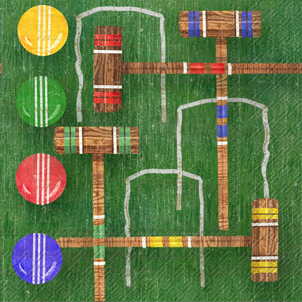 LNCH/VINTAGE CROQUET