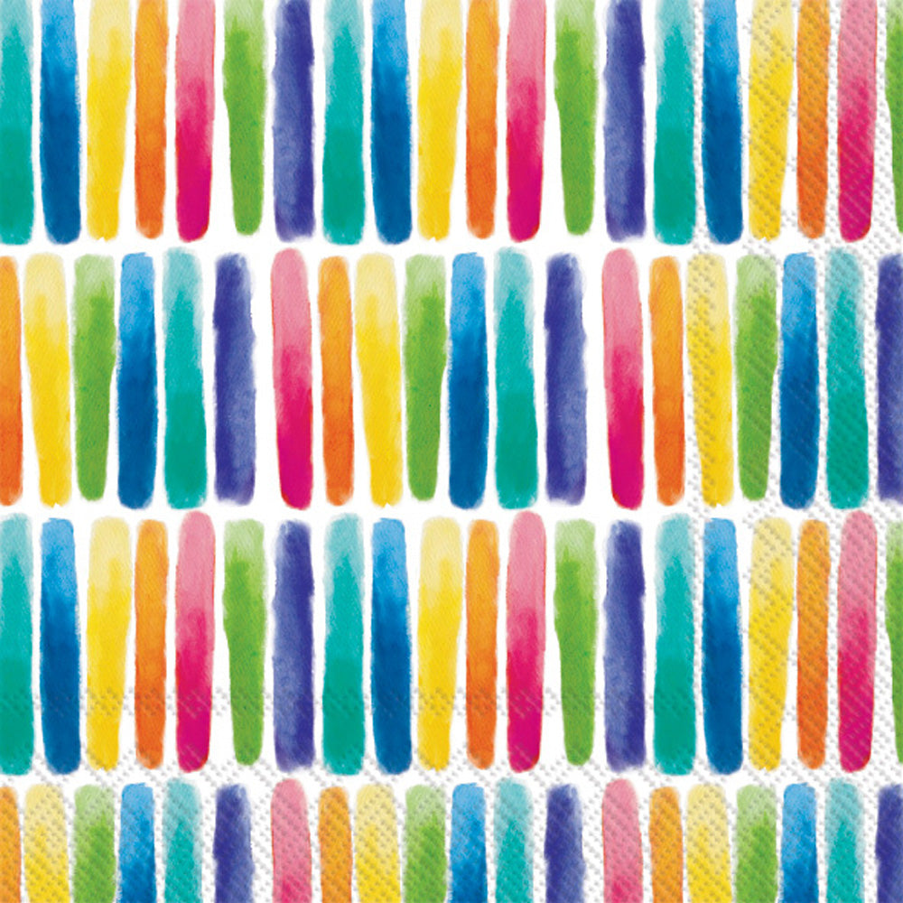 Rainbow Lines Lunch Napkin