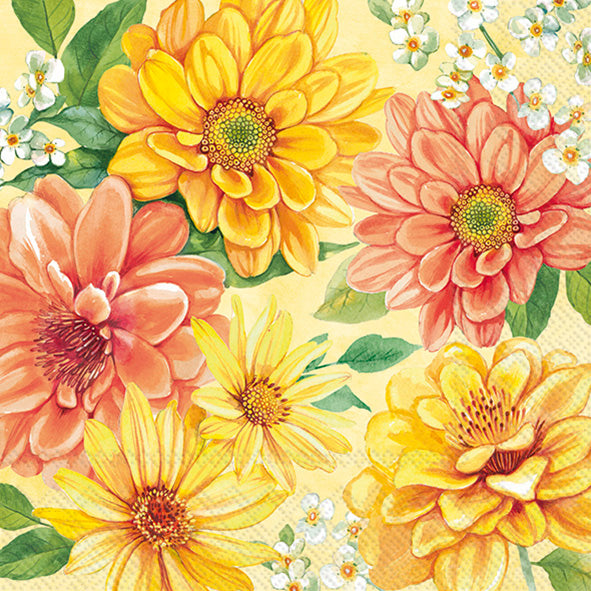 Hello Sunshine Lunch Napkin Yellow