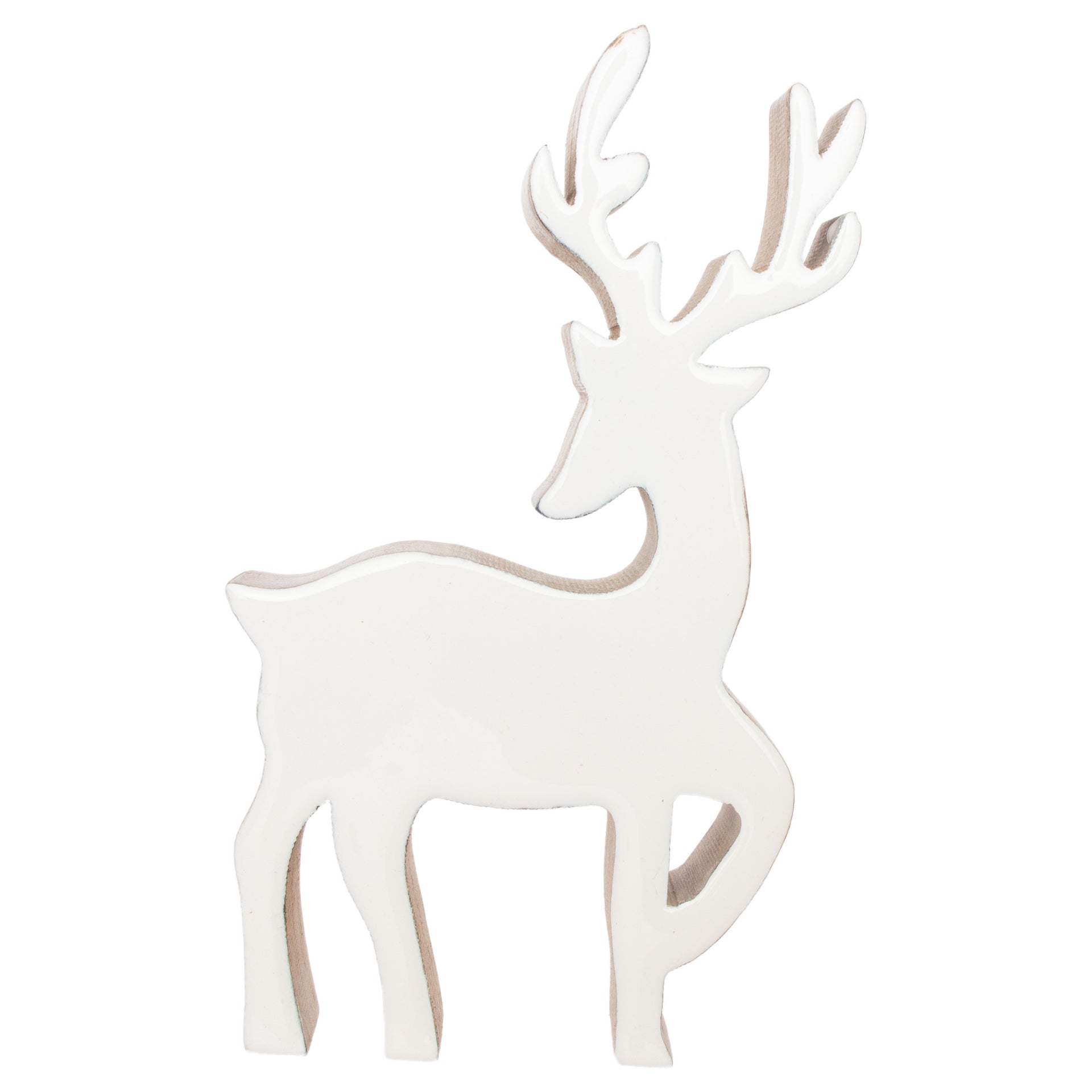 White Dancing Deer Small