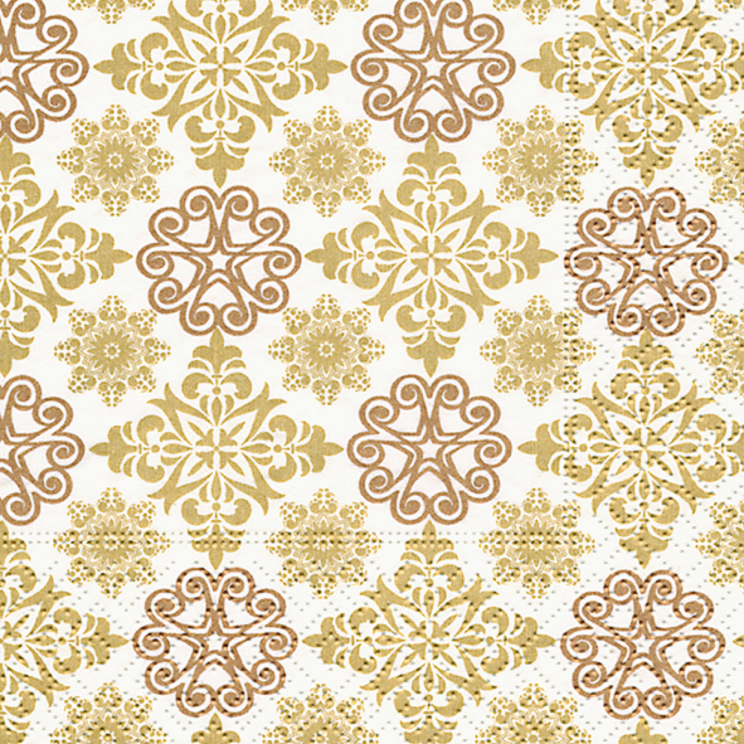 Ornament Lunch Napkin Gold