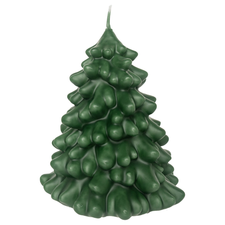 Green Spruce Tree Candle Small