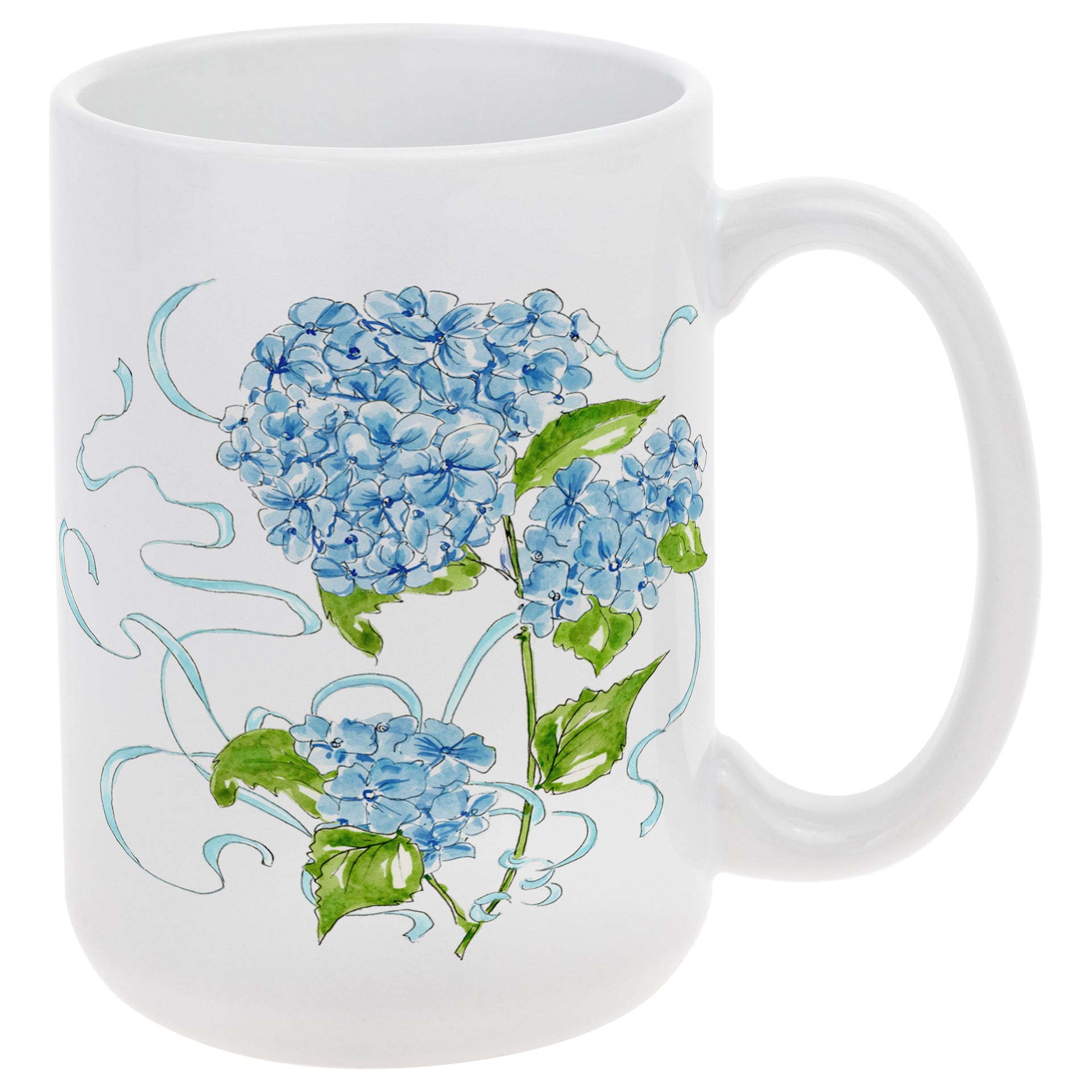 Hydrangea Ribbon Mug