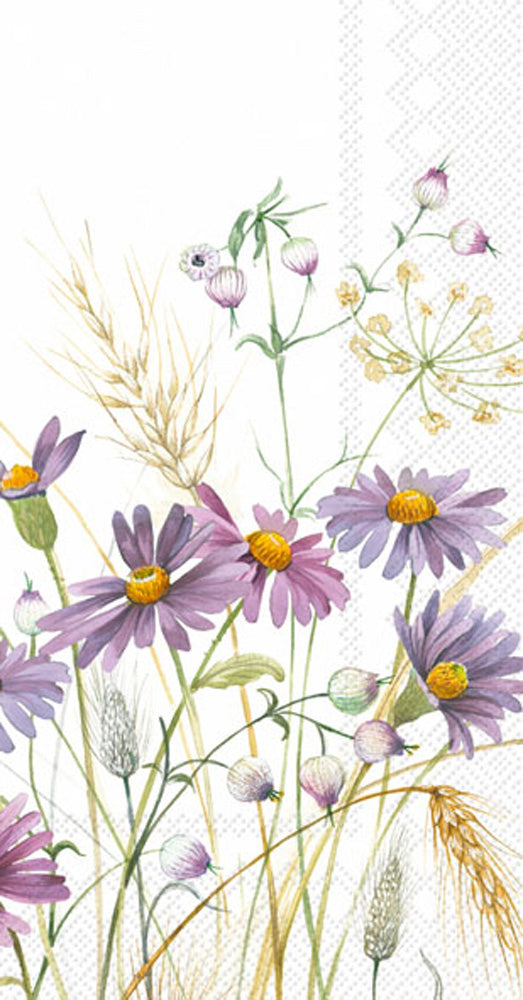 Lilac Aster Guest Towel