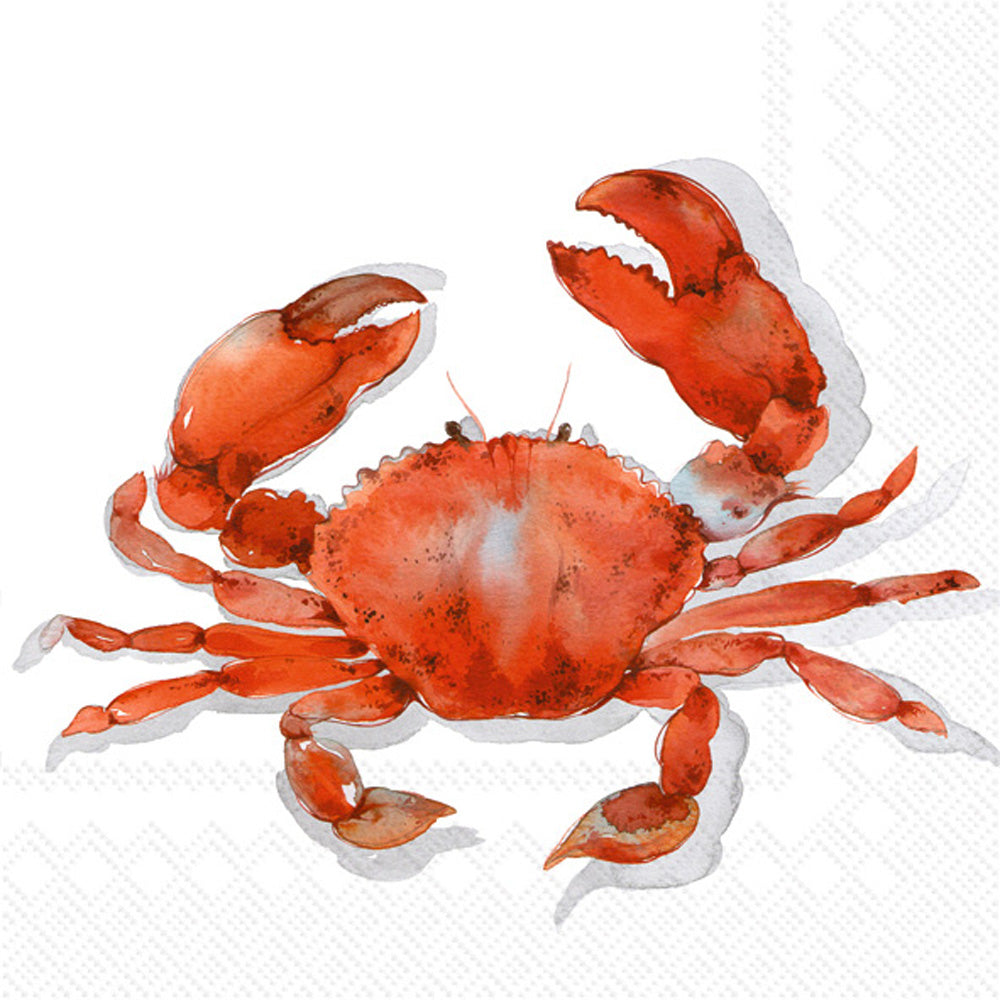 Crab Lunch Napkin Coral