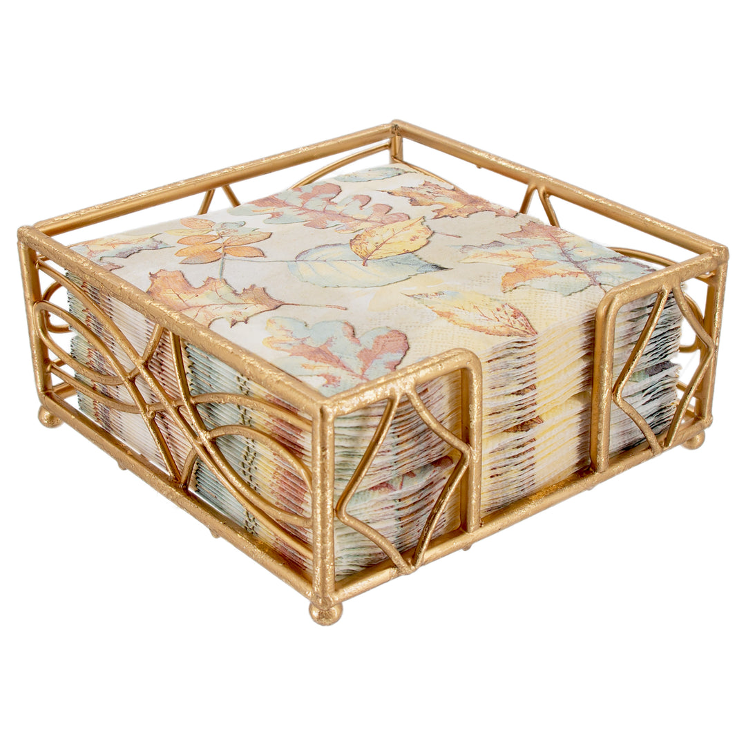 Wave Cocktail Caddy Gold Leaf