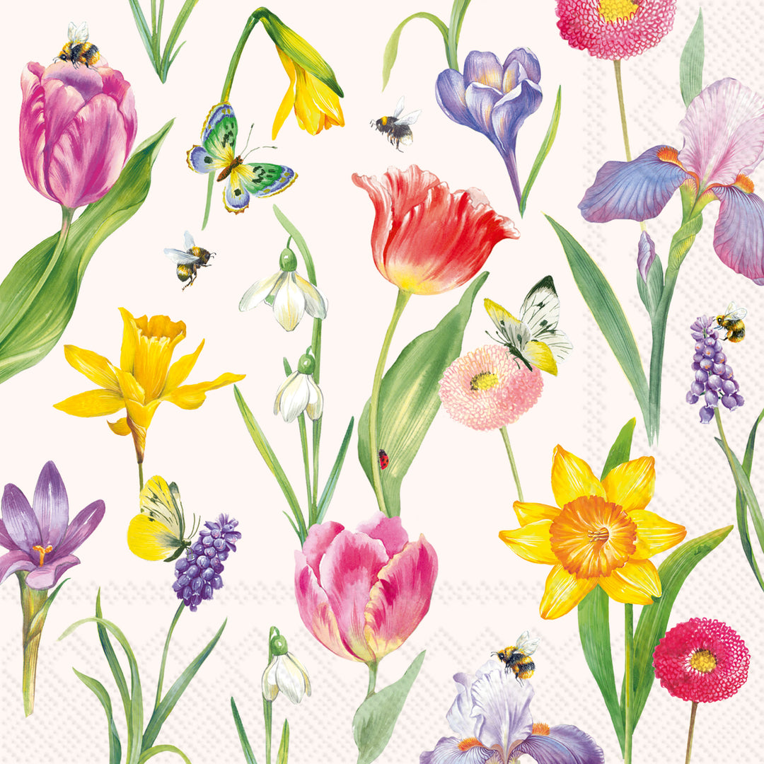 Spring Awakening Cream Lunch Napkin